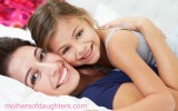 modmomdaughtercheektocheek